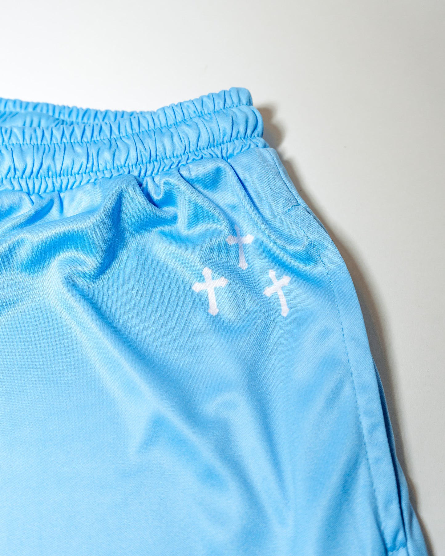 Baby Blue "GA" Shorts