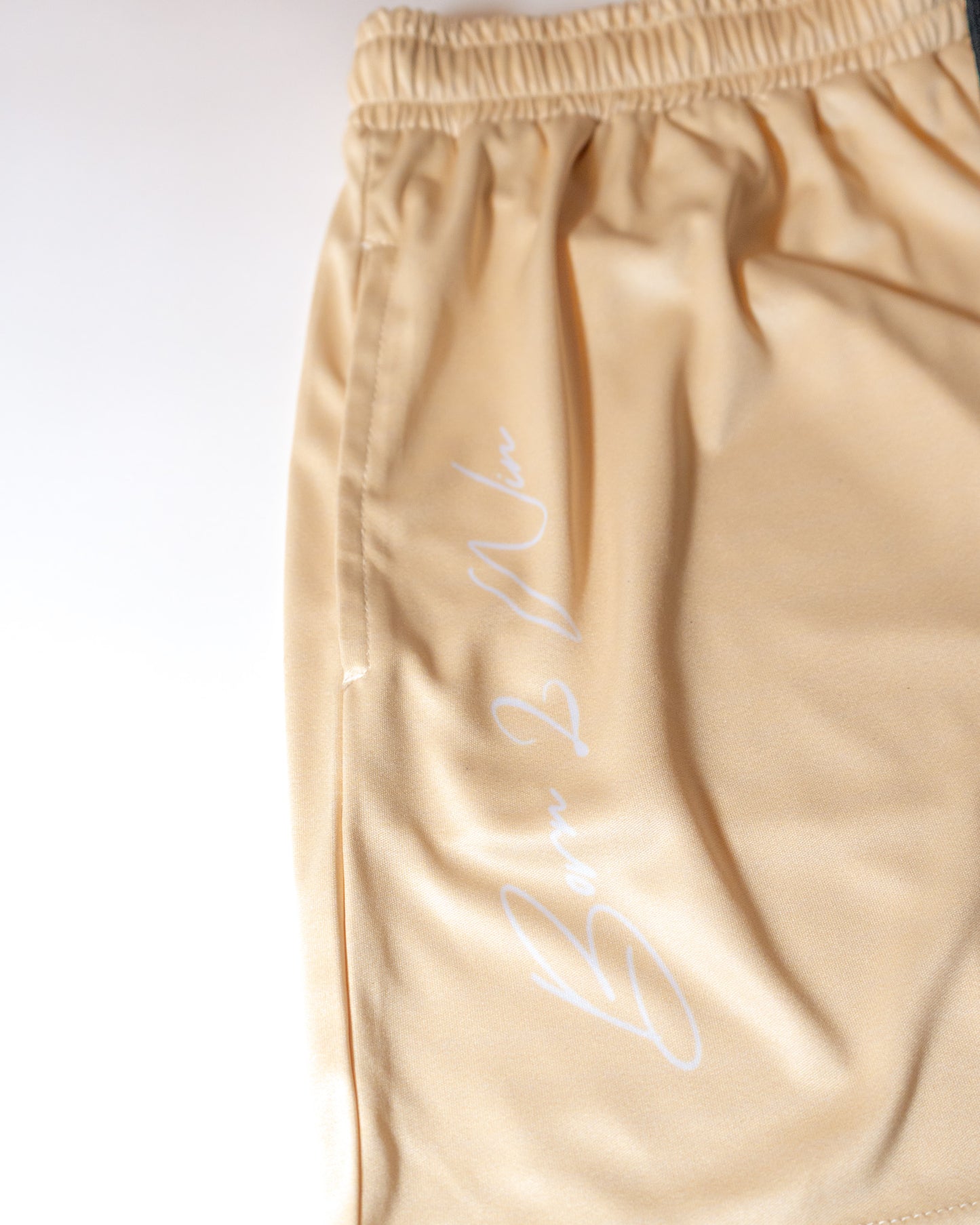 Beige "GA" Shorts
