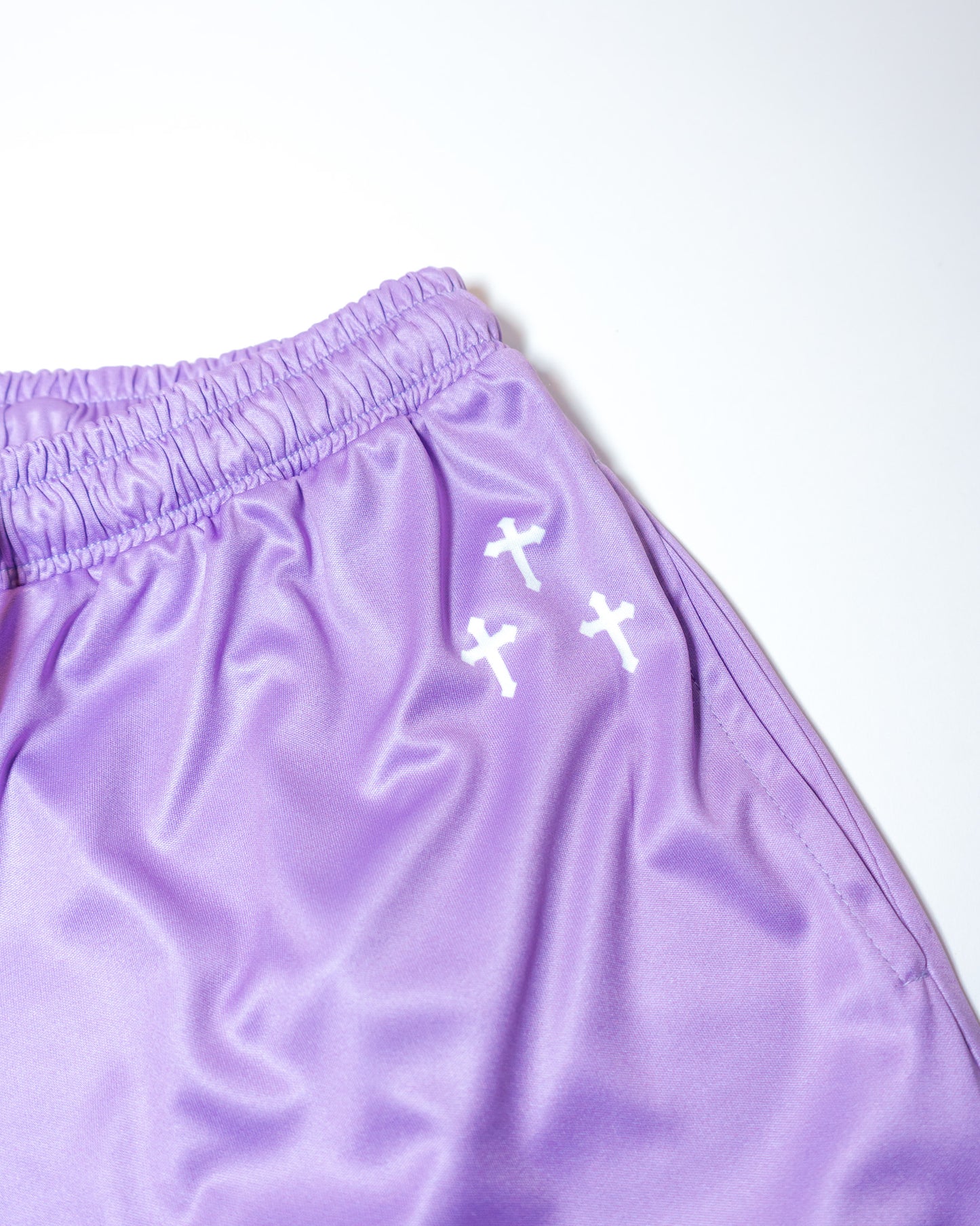 Purple "GA" Shorts