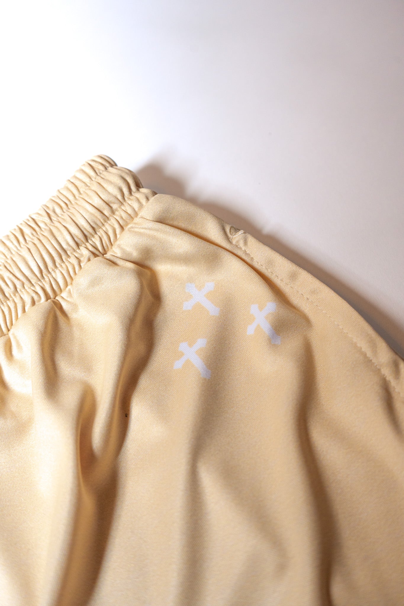 Beige "GA" Shorts