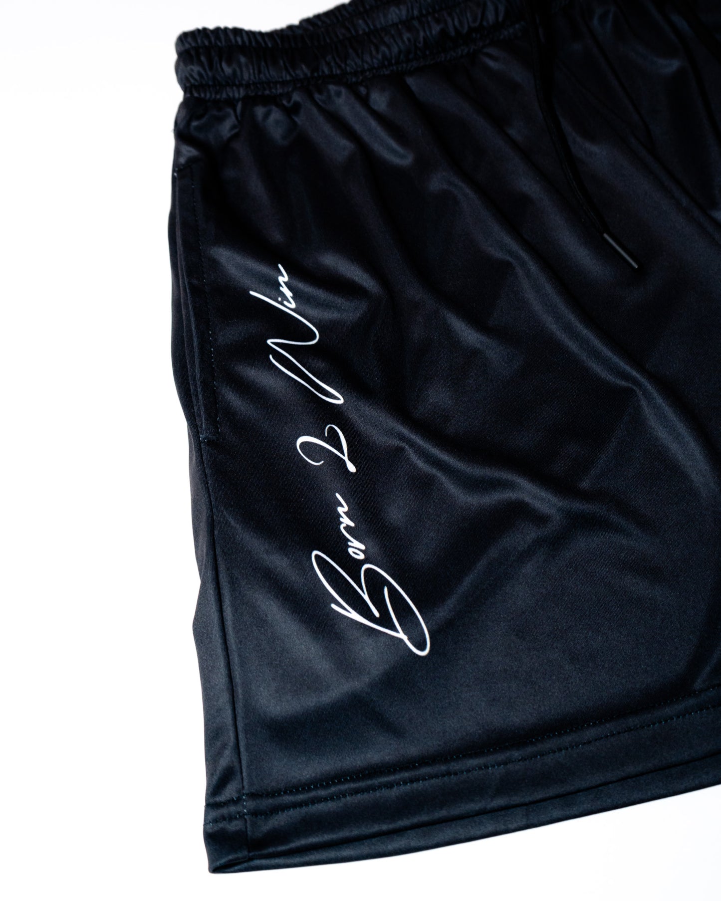 Black "GA" Shorts