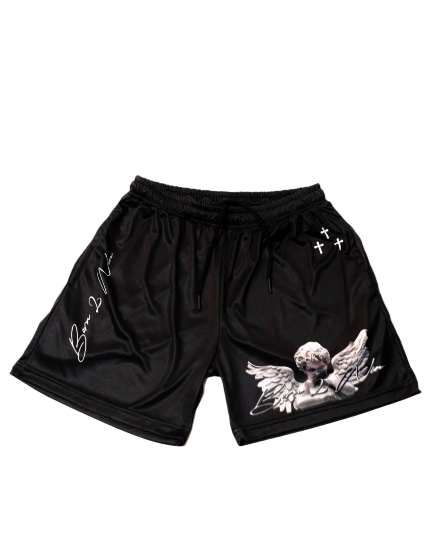 Black "GA" Shorts