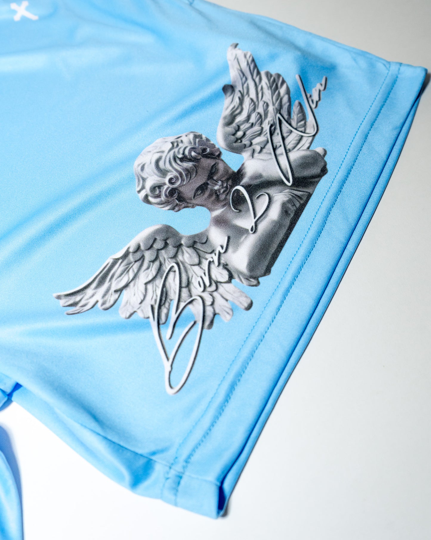 Baby Blue "GA" Shorts