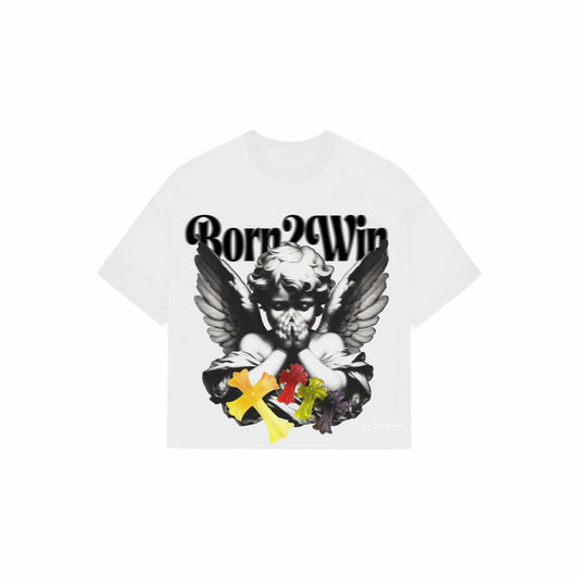 Logo Crop Tee White