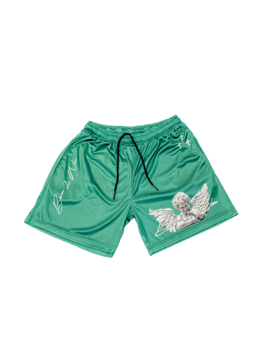 Jade Green "GA" Shorts