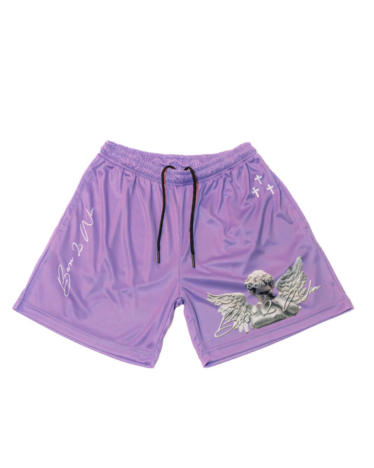 Purple "GA" Shorts