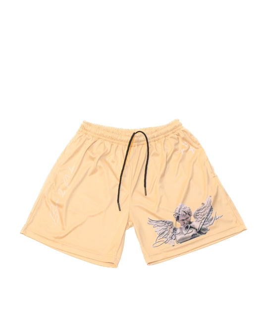 Beige "GA" Shorts